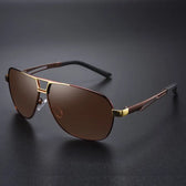 MCMACFIL Top Quality Square Retro Photochromic Aluminum Sunglasses Men Polarized Driving Women Sun Glasses For Men Brown Oculos de sol