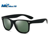 MCMACFIL Retro Studded Polarized Sunglasses Men Women Square Sunglasses