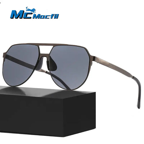 MCMACFIL New Sunscreen Sunglasses Are Ultra Light Ultra-thin Portable Outdoor Sports Driving Sun Protection UV400 Frog Mirror Men Women