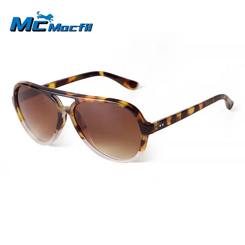 MCMACFIL  Trend Retro Aviation Sunglasses Tortoiseshell Gradient Men Vintage Rivet Women Brand Design Oversized Pilot Sun Glasses