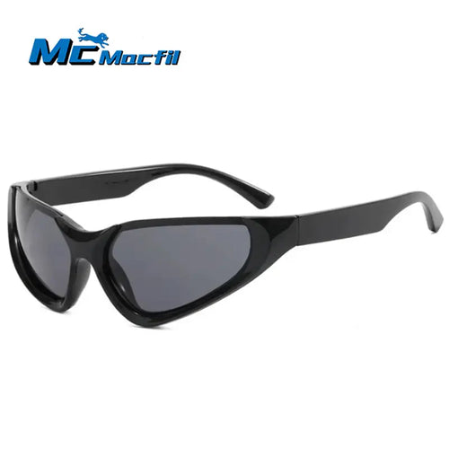 MCMACFIL Y2K Sunglasses Vintage Women Unique Luxury Brand Design Cat Eye Sun Glasses Men Uv400 Goggle Shades Mirror Fashion Punk Eyewear