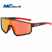 MCMACFIL Safety Glasses Dust Proof Biker UV400 Sports Man Goggles Trend Racing Ultraviolet-proof Women's Grade Sunglasses Windproof Men