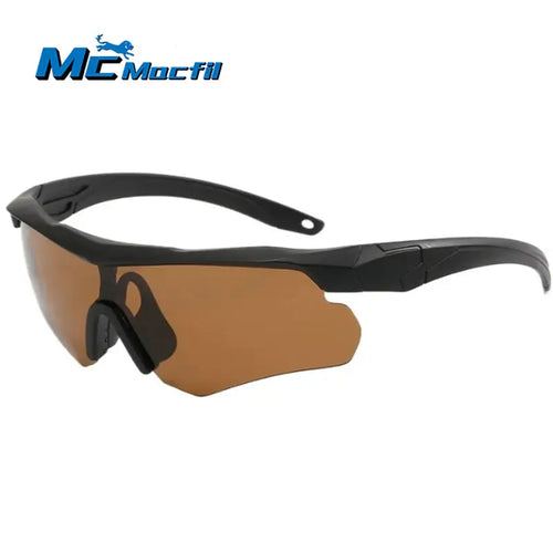 MCMACFIL New Outdoor Military Fan Explosion Proof All in Sports Goggles Half Frame Sunglasses Wind Proof and Sand Proof Riding Glasses