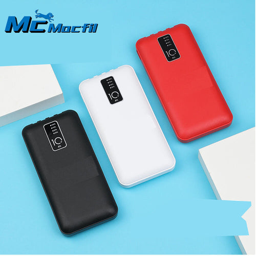 Mcmacfil New Mini Power Bank with Built-in Four Cables, 20000mAh Portable Mobile Power Source