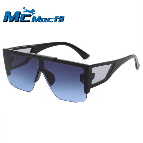 Mcmacfil Foreign Trade Simple and Stylish Men's Sunglasses Wholesale, Frameless European and American Street-style Eyewear, Integrated Square Sunblock Shades