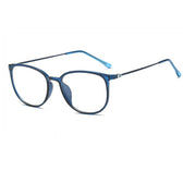 Mcmacfil New Lightweight Imitation TR90 Plain Glasses Retro Square Optical Eyeglass Frame, Artistic Design for Nearsighted Prescription Glasses.