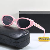 MCMACFIL New CH Small Frame Retro Cat Eye Fashion Sunglasses High End Men's and Women's Styles Anti Strong Light