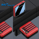 Mcmacfil's mobile universal screen mirror built-in cable power bank, featuring a 20,000mAh high capacity, serves as a portable power source.