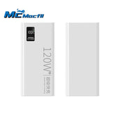 MCmacfil PD120W Super Fast Charging Power Bank, 20000mAh Large Capacity, Dual-way Fast Charging, Digital Display Mobile Power Supply.