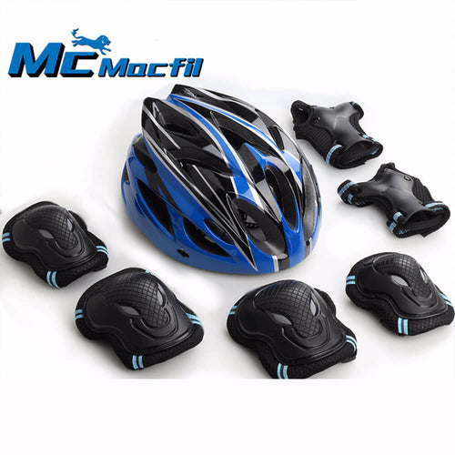 Mcmacfil Professional Skateboarding Protective Gear Inline Skates Roller Skating Kit Children's Helmet Full Set Balance Bike Knee Pads