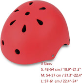 Kids Bike Helmet, Adjustable and Multi-Sport, from Toddler to Youth, 3 Sizes