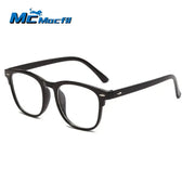 MCMACFIL Glasses Ultralight Retro Transparent Frame Plain Men Women Anti Blue Light  Glasses  Party Decorate Eyeglasses Fake Glasses