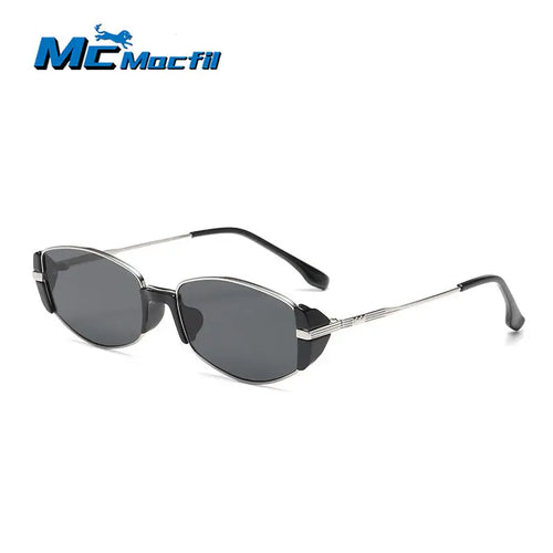 MCMACFIL Unisex Luxury Design Sunglasses Fashion Trendy Small Oval Goggle Sunshades Men Women UV400 Driving Sports Sun Glasses