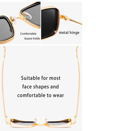 Mcmacfil: Handcrafted Retro Metal Square Sunglasses for Men - Embrace the Trendy Vintage Vibe