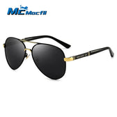 MCMACFIL Men's Polarized Sunglasses Aviator Sunglasses For Men Women Metal Frame Glasses for Traveling Surfing Driving Fishing UV400