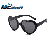 Mcmacfil New Kids' Heart-shaped Sunglasses in Stylish UV-Blocking Polarized Silicone