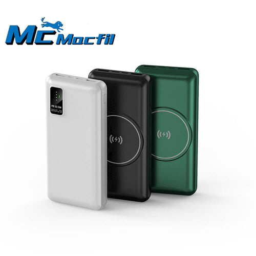 Mcmacfil 22.5W Fast Charging Magnetic Wireless Power Bank 20000mAh Customized Logo 15W Wireless Fast Charging Mobile Power Source