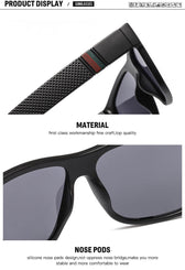 Mcmacfil Fashionable Men's Polarized Sunglasses: Stylish Eyewear for Driving, Outdoor Leisure, and Sun Protection