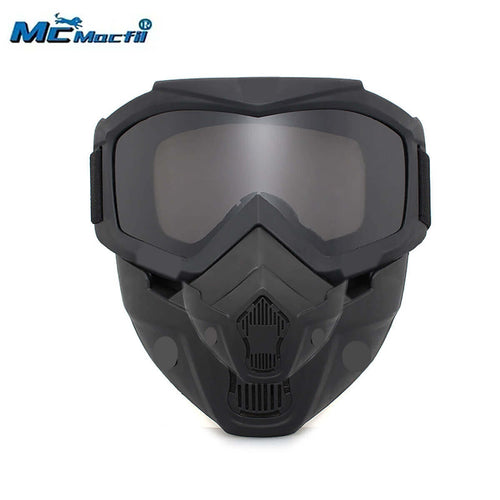 McMacfil New Windproof Goggles, Helmet Visor, Harley Eyewear, Rider Face Mask, Outdoor Sports