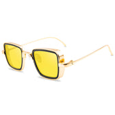 Mcmacfil: Handcrafted Retro Metal Square Sunglasses for Men - Embrace the Trendy Vintage Vibe