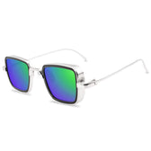 Mcmacfil: Handcrafted Retro Metal Square Sunglasses for Men - Embrace the Trendy Vintage Vibe