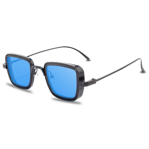 Mcmacfil: Handcrafted Retro Metal Square Sunglasses for Men - Embrace the Trendy Vintage Vibe