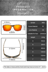 McMacfil Polarized Sunglasses: New Release for Sports, Cycling, and Outdoor Activities, Ideal for Driving and Night Vision