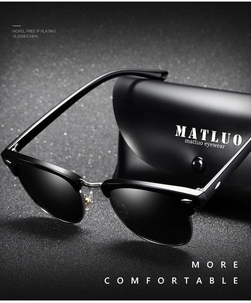 Mcmacfil Unisex Retro Polarized Sunglasses with Rivet Studs, a Hot-selling Eyewear in Foreign Trade.