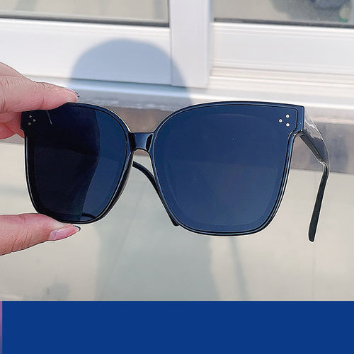 McMacfil Women's Sunglasses - Elegance, Sophistication, and Chic Black Oversized Frames for Cross-Border Fashionable Sun Protection.