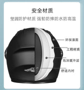 McMacfil Motorcycle Electric Helmet: Men's Fog-resistant Insulated Winter Headgear for Electric Bikes, Full-face Helmet, ABS Material, Suitable for Men and Women.