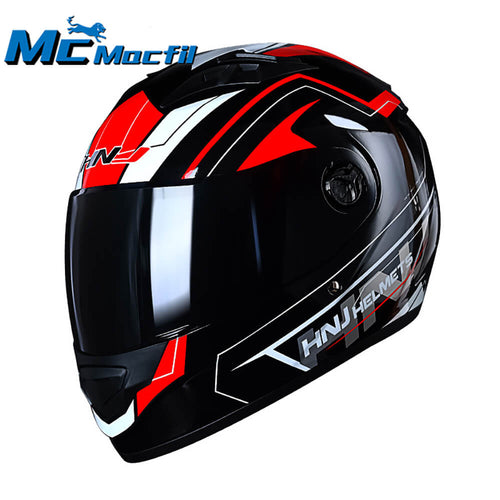 McMacfil Universal Motorcycle Helmet for Men and Women, Suitable for All Seasons, Motorbike Sun Protection Full Face Helmet