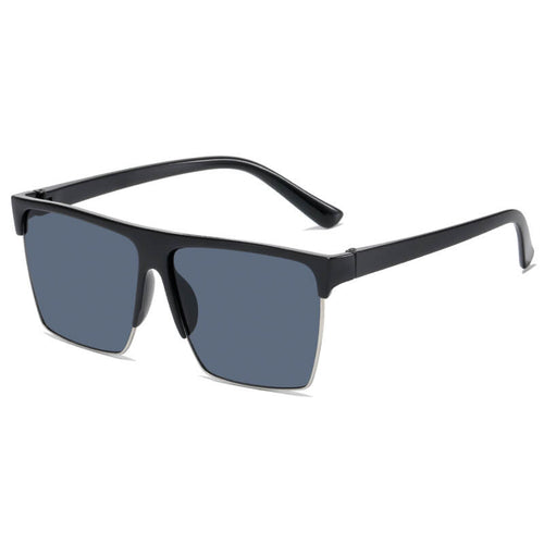 Mcmacfil New Cross-Border Men's Sunglasses, Outdoor Driving, Retro Classic Rivet Half-Frame Sunglasses