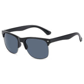 Mcmacfil New Cross-Border Men's Sunglasses, Outdoor Driving, Retro Classic Rivet Half-Frame Sunglasses