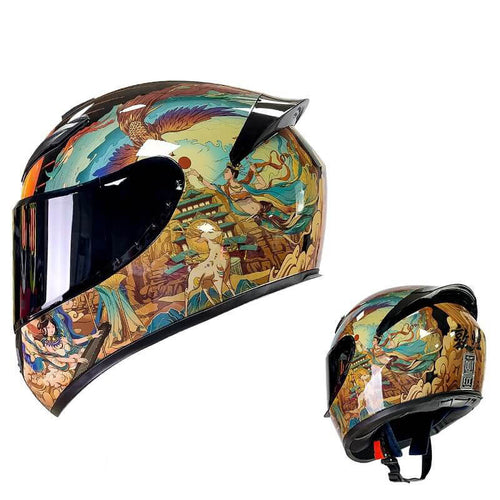 McMacfil Standard Motorcycle Helmet: Full-face Helmet for Men and Women, Winter Warmth, Safety, Suitable for All Seasons, Electric Bikes, and Motorcycles.