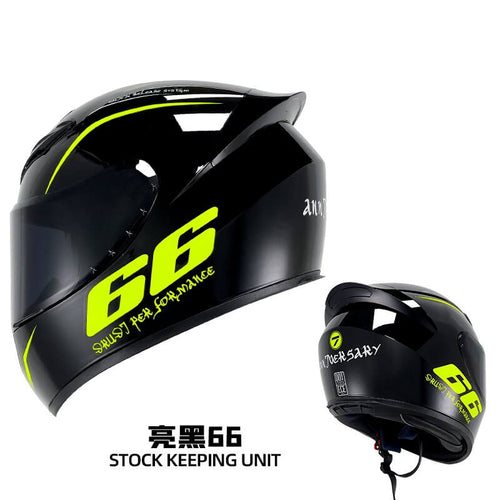 McMacfil Standard Motorcycle Helmet: Full-face Helmet for Men and Women, Winter Warmth, Safety, Suitable for All Seasons, Electric Bikes, and Motorcycles.