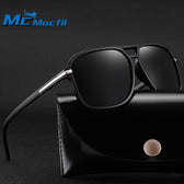 McMacfil Cross Mirror New Men's Sunglasses, Fashionable Polarized Sun Glasses for Drivers, Retro Oversized Frog Mirror Sunglasses.