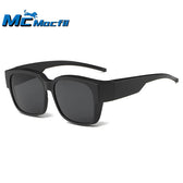 McMacfil New Model Prescription Sunglasses with Large Frame for Myopia, Prescription Glasses Set