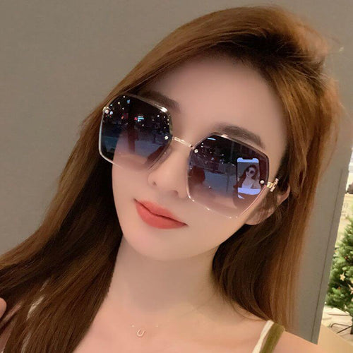 Mcmacfil Sunglasses - High-end, trendy, sun-blocking, frameless, slimming effect for women, suitable for couples, personalized eyewear.