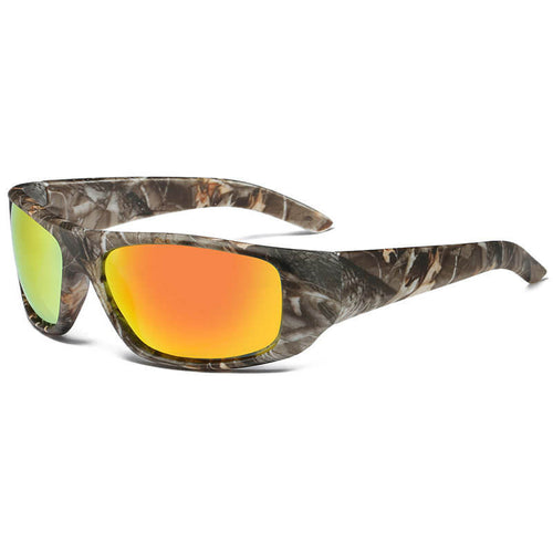 Mcmacfil Cross-Border New Camouflage Sports Cycling Sunglasses - Hot Selling Fishing Polarized Sunglasses for Men and Women - Colorful Polarized Eyewear.