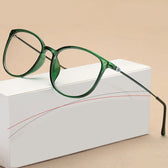 Mcmacfil New Lightweight Imitation TR90 Plain Glasses Retro Square Optical Eyeglass Frame, Artistic Design for Nearsighted Prescription Glasses.