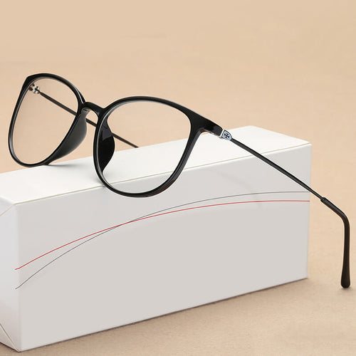 Mcmacfil New Lightweight Imitation TR90 Plain Glasses Retro Square Optical Eyeglass Frame, Artistic Design for Nearsighted Prescription Glasses.