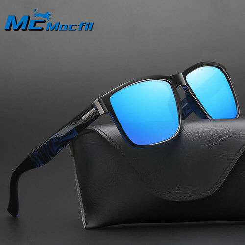 Mcmacfil Cross-Border New Fashion Polarized Sunglasses, High-End Colored Film Eyewear, European and American Unisex Cycling Sunglasses for Men and Women