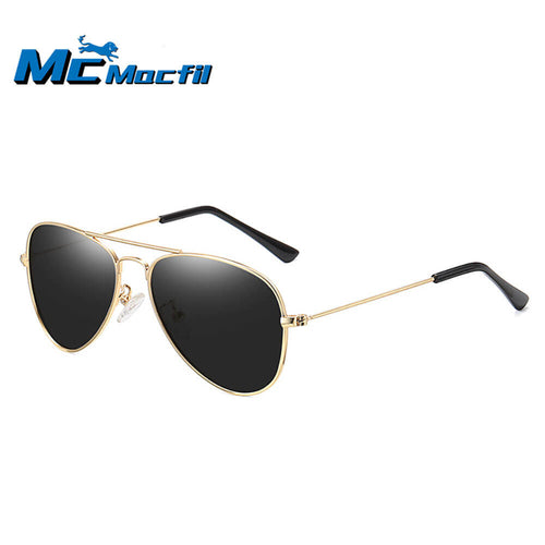 Mcmacfil JET3029 Retro Frog Polarized Metal Sunglasses: Unisex Polarized Sunglasses for Kids, Suitable for Parent-Child Matching