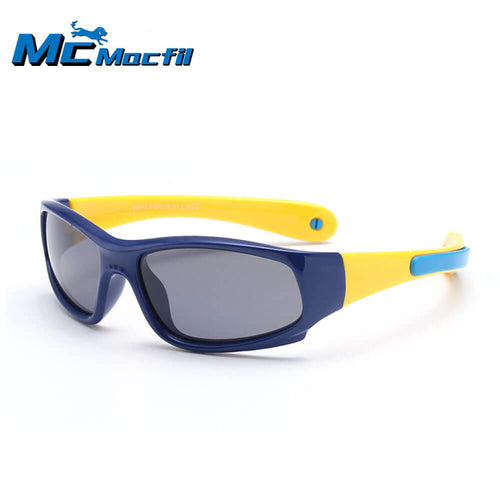 Mcmacfil New Silicone Children's Polarized Sunglasses for Cycling and Sports, Baby Sunglasses