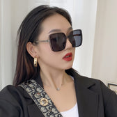 Mcmacfil Korean Version INS Sunglasses Women 2022 New Trendy Oversized Frame Slimming UV Protection Polarized Sunglasses