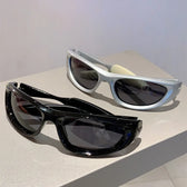 MCMACFIL Luxury Brand Designer Y2K Sunglasses Women For Men Trend Sun Glasses Vintage Punk Mirror Shades Sport Riding Goggle UV400
