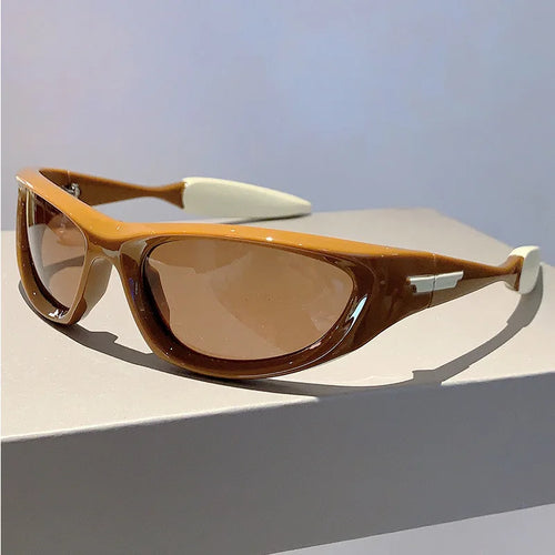 MCMACFIL Luxury Brand Designer Y2K Sunglasses Women For Men Trend Sun Glasses Vintage Punk Mirror Shades Sport Riding Goggle UV400