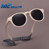 Mcmacfil New Kids' Silicone Sunglasses  for Ages 0-3, Baby Outdoor Sun Protection UV Sunglasses