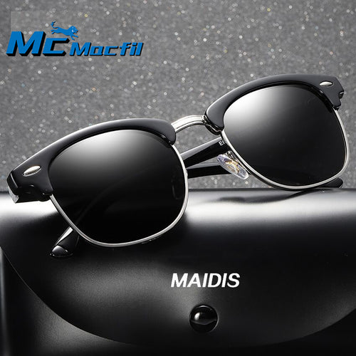 Mcmacfil Unisex Retro Polarized Sunglasses with Rivet Studs, a Hot-selling Eyewear in Foreign Trade.