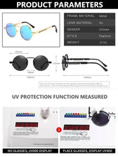 **MCMACFIL High-Quality Vintage Fashion Polarized Sunglasses**   Men's & Women's Designer Brand with Classic Round Metal Frames